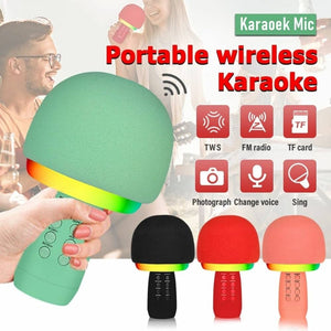 MICROFONO KARAOKE 4 EN 1 INALAMBRICO WS  910