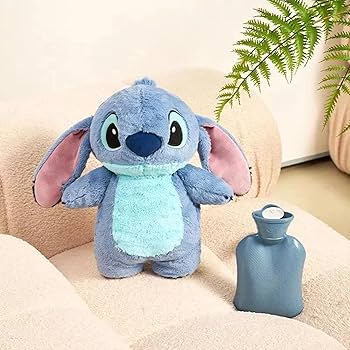 Image of PELUCHE STITCH Y ANGELA  CON COMPRESA